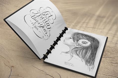 Download Free Sketchbook Mockup - Free Design Resources