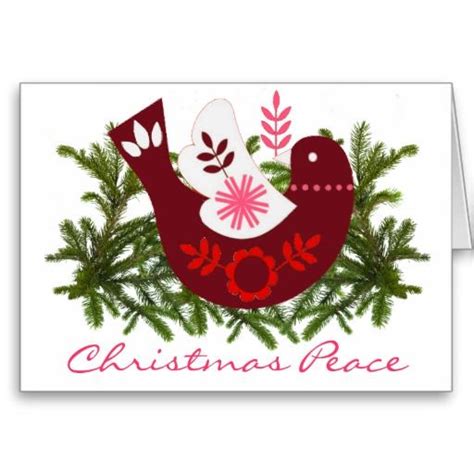 Christmas Peace Card Holiday Design Card Holiday