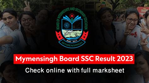 Mymensingh Board Ssc Result 2023 Check Online With Full Marksheet