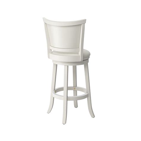 Corliving Woodgrove White Wash Bar Height Barstool With Leatherette