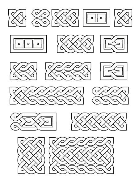 Set of three round celtic borders with shamrock. Printable Small Celtic Knots | Literary Spring Designs ...