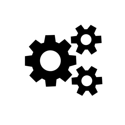 Three Gears Icon Illustration Vector 11862529 Vector Art At Vecteezy