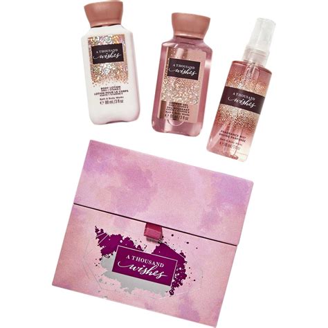 Bath And Body Works A Thousand Wishes Mini Trio Easel Box T Set Body