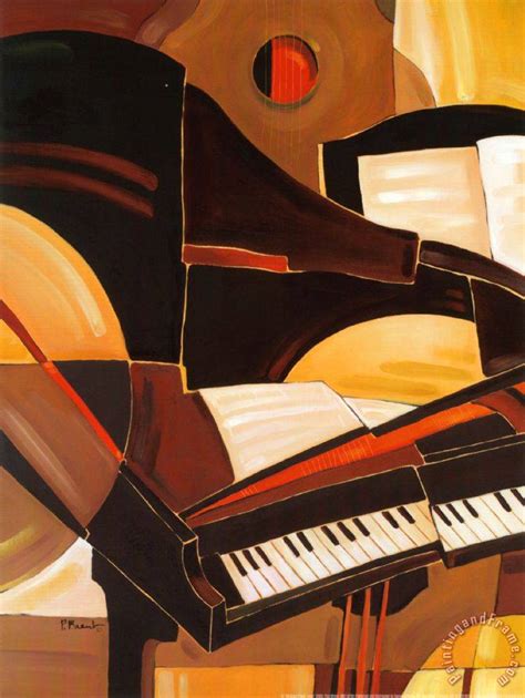 Paul Brent Abstract Piano Painting Abstract Piano Print For Sale