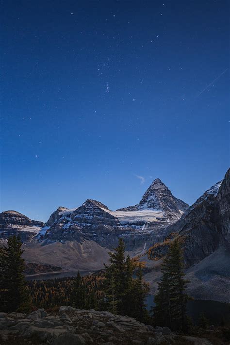 Orion And Mt Assiniboine Photograph By Yongnan Li Pixels