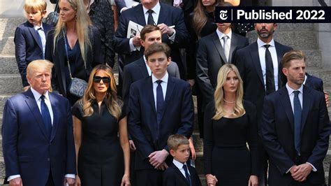 At Ivana Trump’s Funeral A Gold Hued Coffin And The Secret Service The New York Times