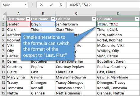 Sposoby Czenia Tekstu W Excelu Formu Y Funkcje I Power Query