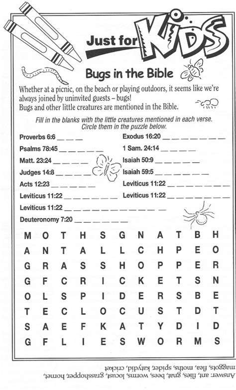 Solve online or print and work them on paper. 9 Best Images of Bible Worksheets PDF - Free Printable ...
