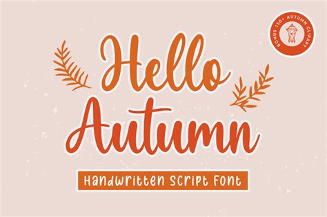 Hello Autumn Font Dafont Free