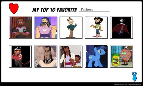 My Top 10 Favorite Fathers Characters By Alyssaloyd On Deviantart