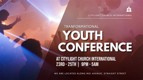 Church Youth Conference Poster Template Postermywall
