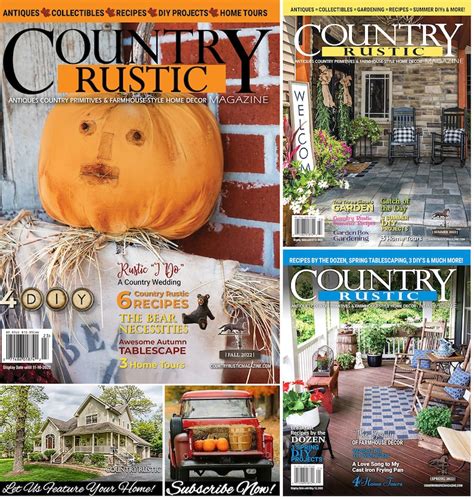 Country Rustic Magazine Lot Of 3 Seasonal Magazines Etsy