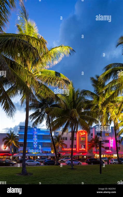 Art Deco District Ocean Drive South Beach Miami Beach Miami