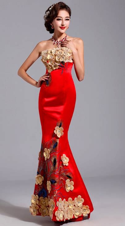 Red And Gold Prom Dresses