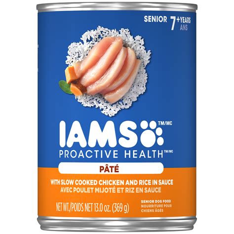 Factors such as size and activity level are still important too. IAMS PROACTIVE HEALTH Senior Soft Wet Dog Food Paté with ...