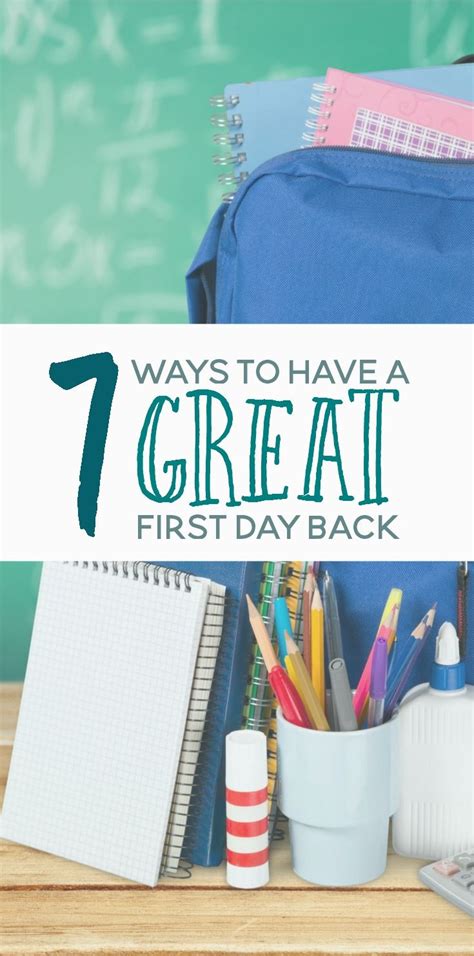 How To Help Your Child Have A Great First Day Back To School Back To