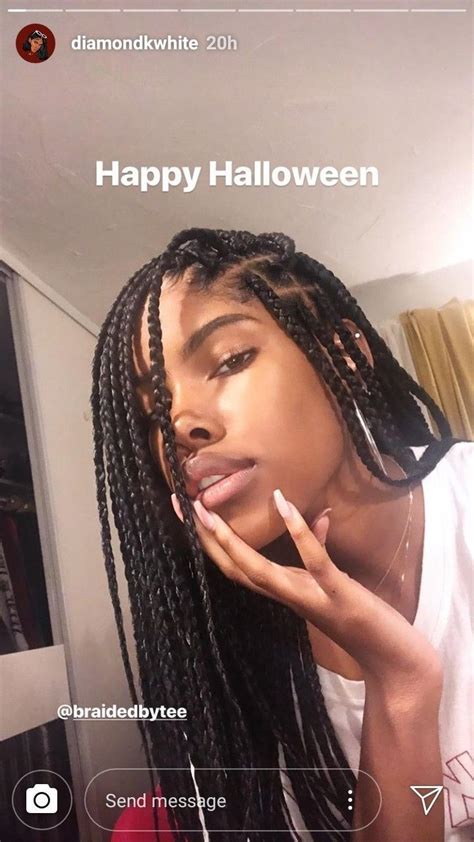 ‼️ Follow Swaybreezy For More ️🧸 Box Braids Hairstyles Trendy