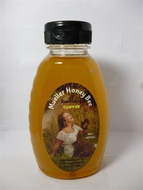 16 oz raw clover honey