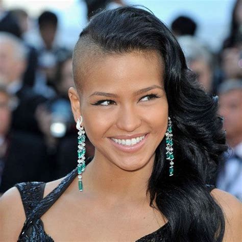 cassie ventura half shaved hair hair styles undercut hairstyles