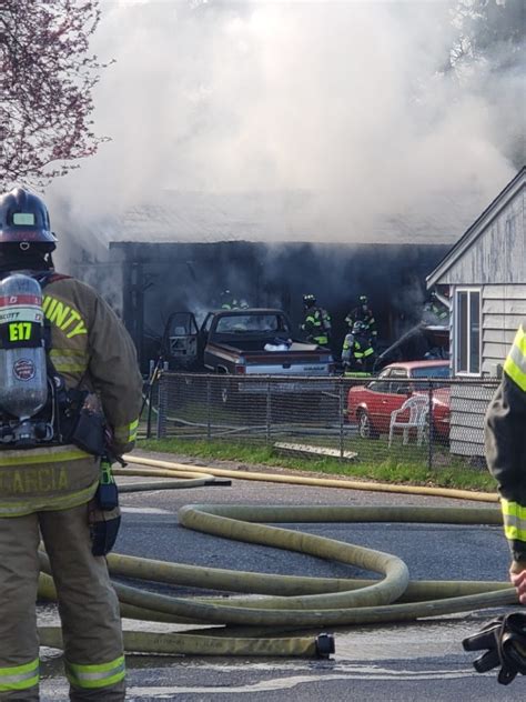 Fire In Detached Garage Shuts Down Traffic Along Portion Of 66th Avenue