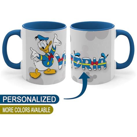 Personalized Donald Duck Mug Personalized Disney T Custom Etsy