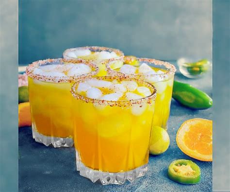 Spicy Citrus Margarita Orange Grapefruit And Lime