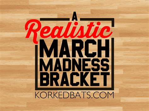 A Realistic March Madness Bracket
