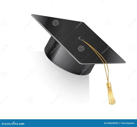 Realistic University Graduation Academic Black Cap For Students School