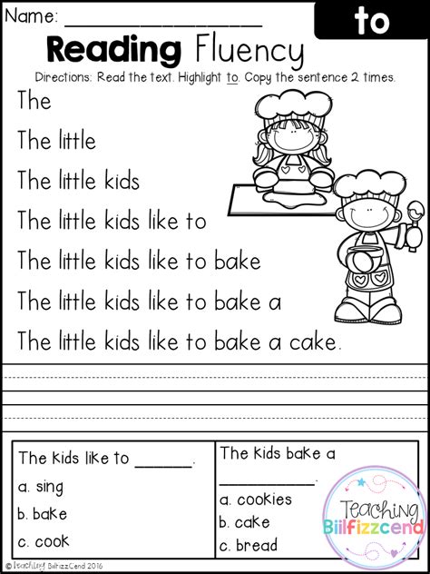 Learn To Read Worksheet