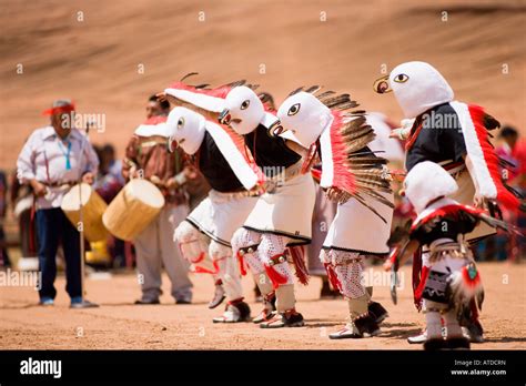 San Juan Indian Pueblo Eagle Dance Gallup Inter Tribal Indian Ceremonial Gallup New Mexico Stock