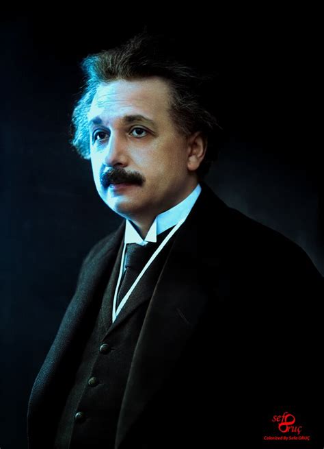 Albert Einstein Albert Einstein Colorized Photo By Sefa Or Sefa