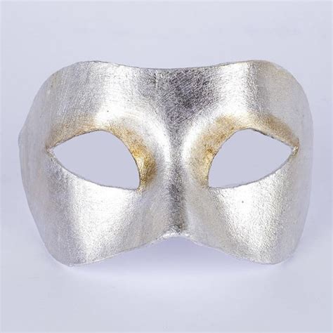 Masquerade Silver Plain Eye Mask Unisex Venetian Disguises Costumes