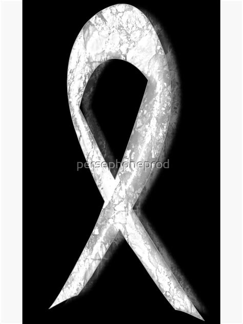 Lung Cancer Awareness Ribbon 3 Poster By Persephoneprod Redbubble