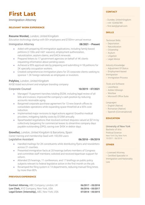 Real Estate Lawyer Resume Example For Resume Worded