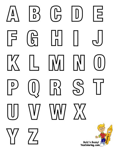 Classic Alphabet Printables Learning Letters Free Abc Stencils