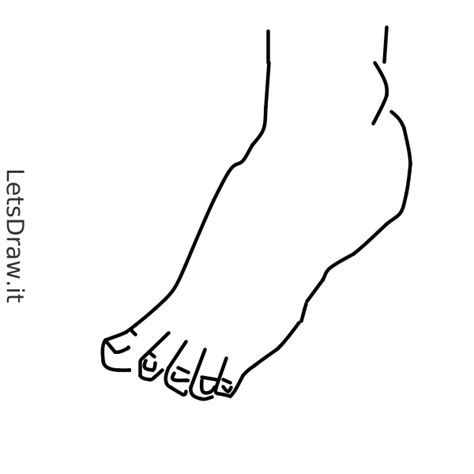 How To Draw Foot Letsdrawit