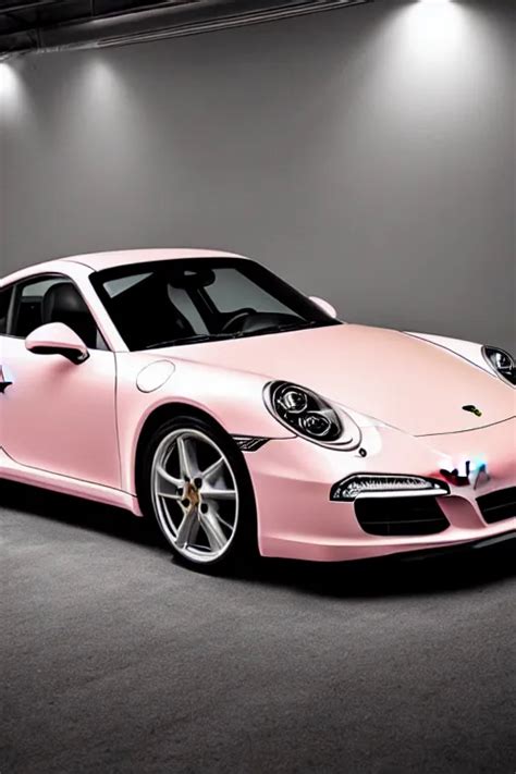Portrait Of A Light Pink Porsche 911 Carrera 32 Stable Diffusion