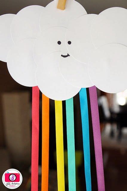 Diy A Happy Cloud And Rainbow Craftstep By Step