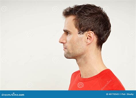 Profile Of Man Stock Image Image Of Caucasian Happy 40770543