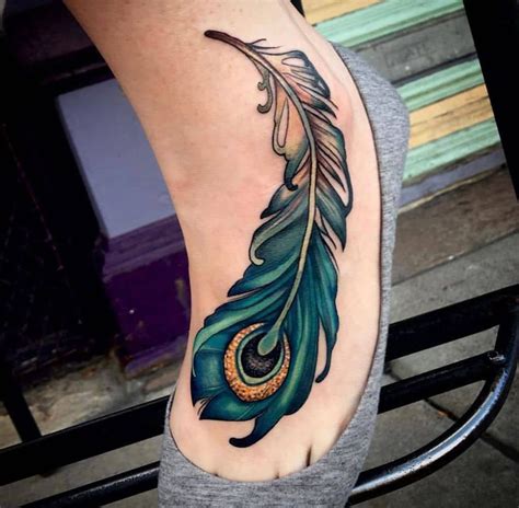 Top 109 Best Peacock Feather Tattoo Ideas [2022 Inspiration Guide] Peacock Feather Tattoo