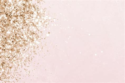 Pink And Gold Glittery Pattern Background Free Image By