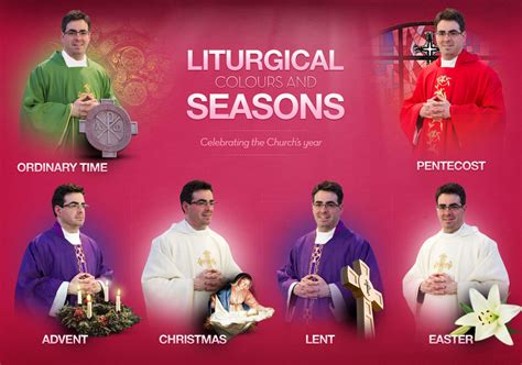 Liturgical Colours And Seasons Together At One Altar