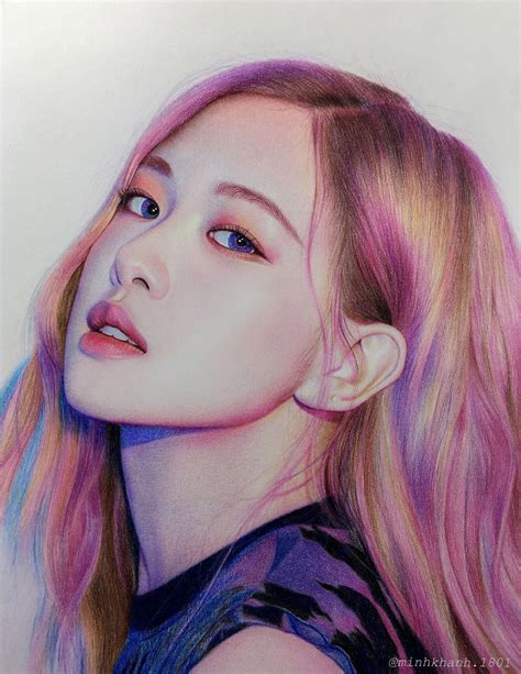 Drawing Colored Pencil Rose Blackpink By Minhkhanh Drawings My XXX