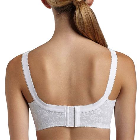 playtex white 18 hour classic support wire free bra us 32d bras and bra sets