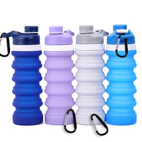 Portable Spiral Retractable Folding Foldable Water Bottle Outdoor