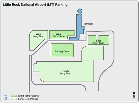 Little Rock Clinton National Airport Parking Lit Airport Long Term