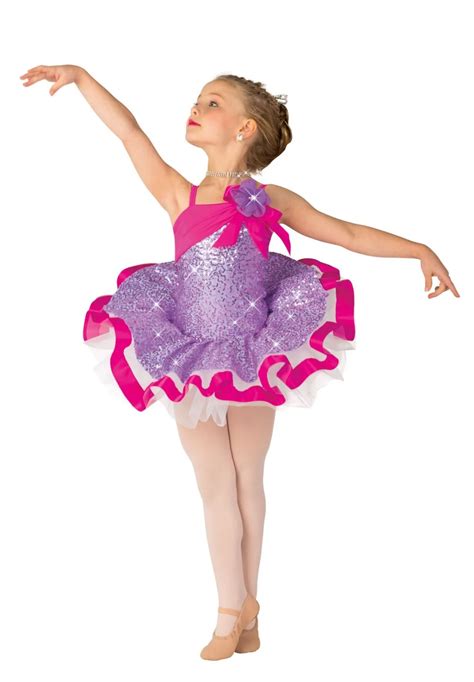 In Costume Set For Dancing Girls Ballet Tutu Lavender Sequin