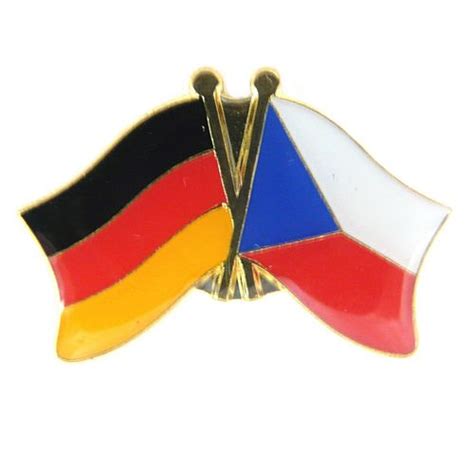 Flagge von tschechien emoji gehört zu der kategorie flaggen, unterkategorie nationalflaggen. Flaggen Freundschaftspin Tschechien | Doppelpins ...