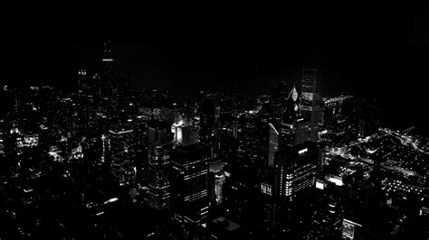 Download City Lights Black And White Background Hd Wallpaper Andrew