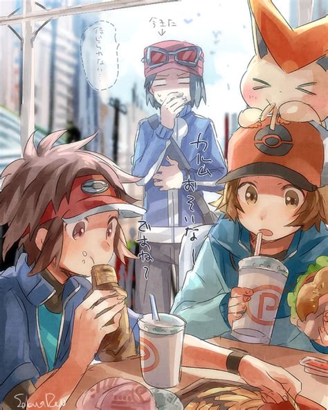 Safebooru 10s Calme Pokemon Eating Kyouhei Pokemon Naru Andante